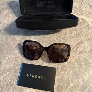 Versace Black and Gold Sunglasses
